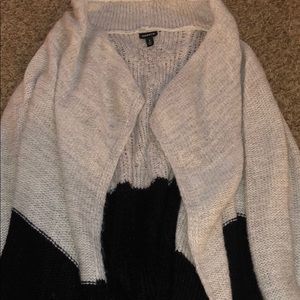 Knit sweater cardigan.